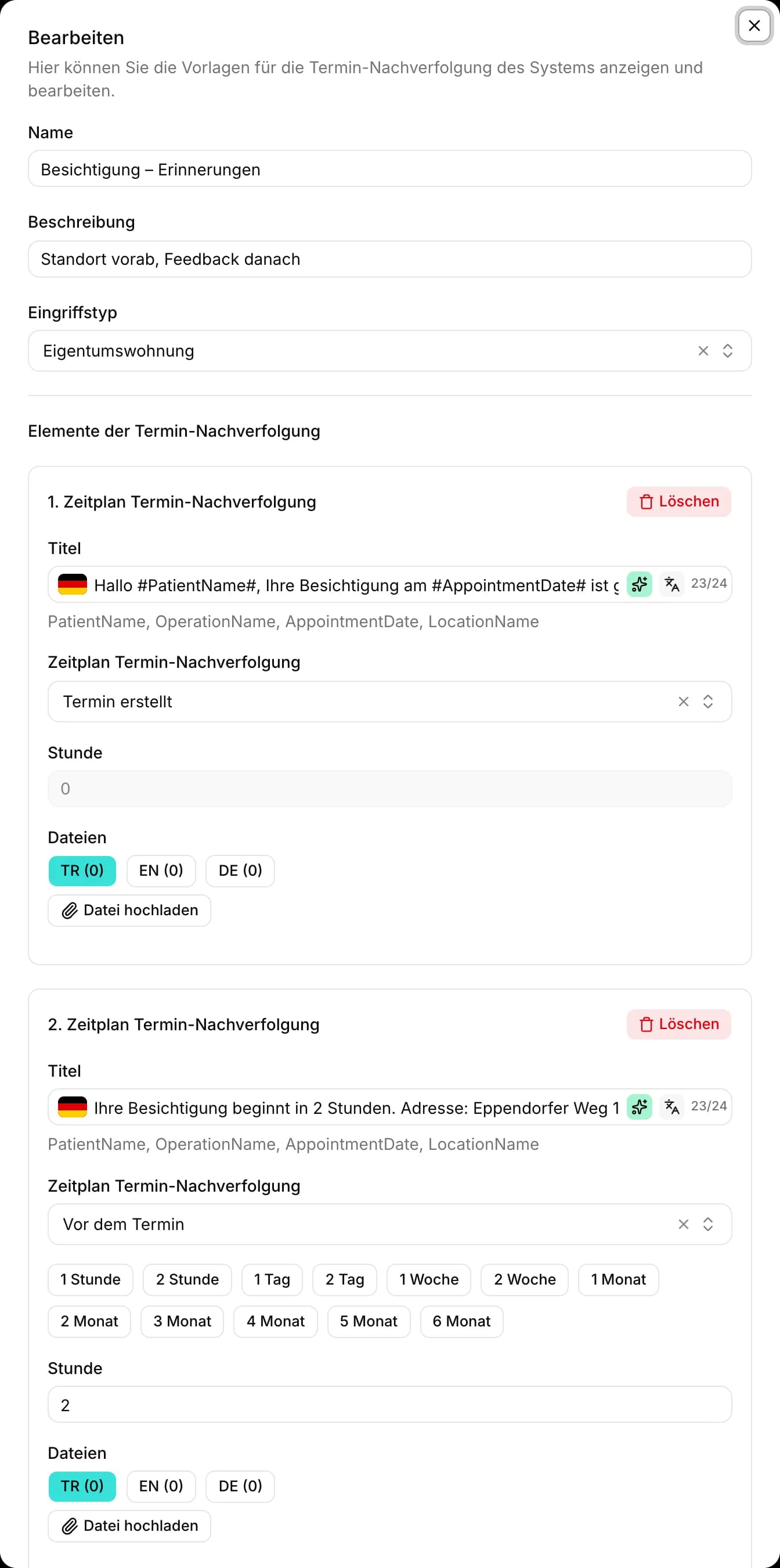 Follow-ups gehen von selbst raus
