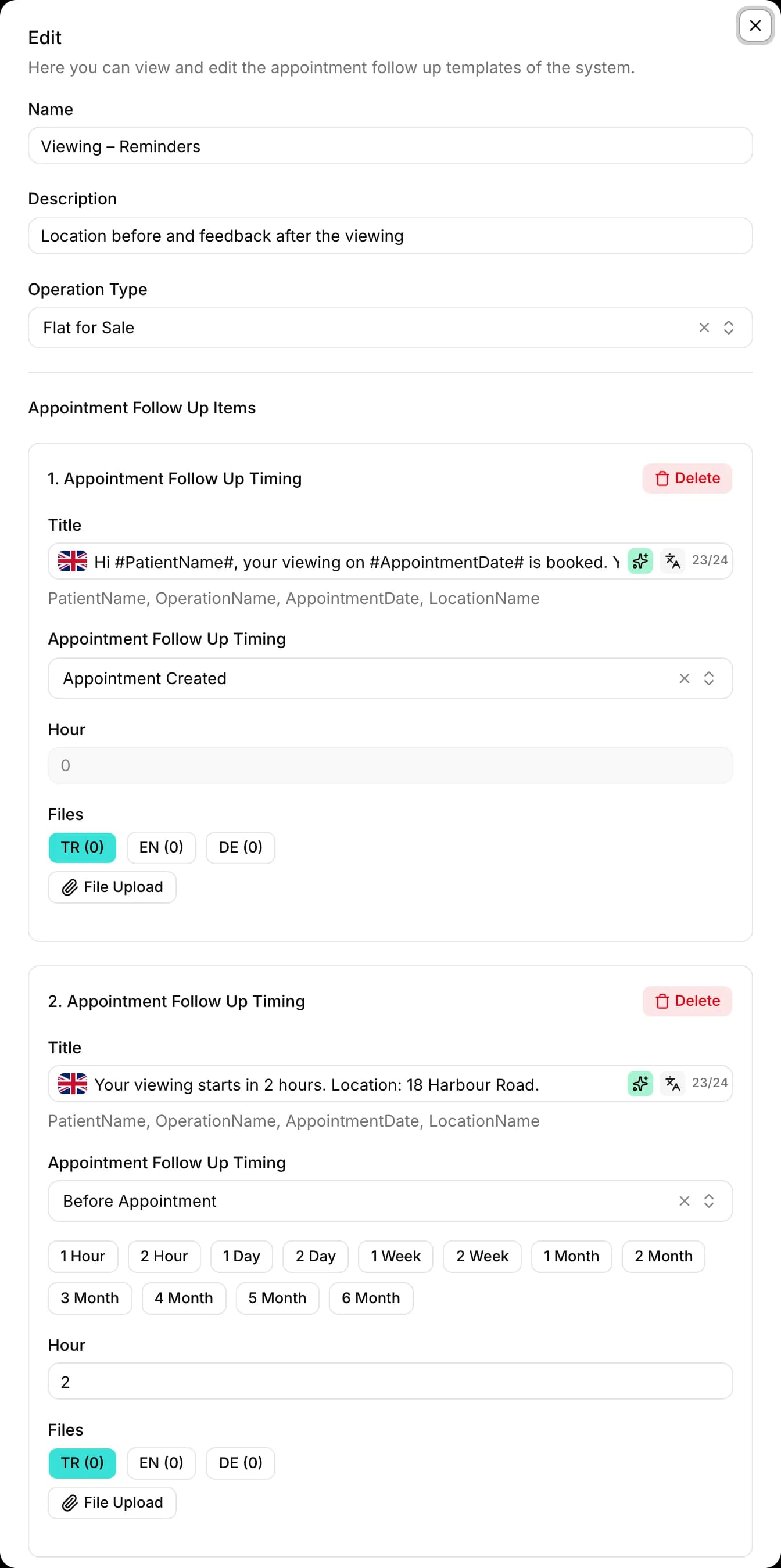 Follow-up messages go out on their own