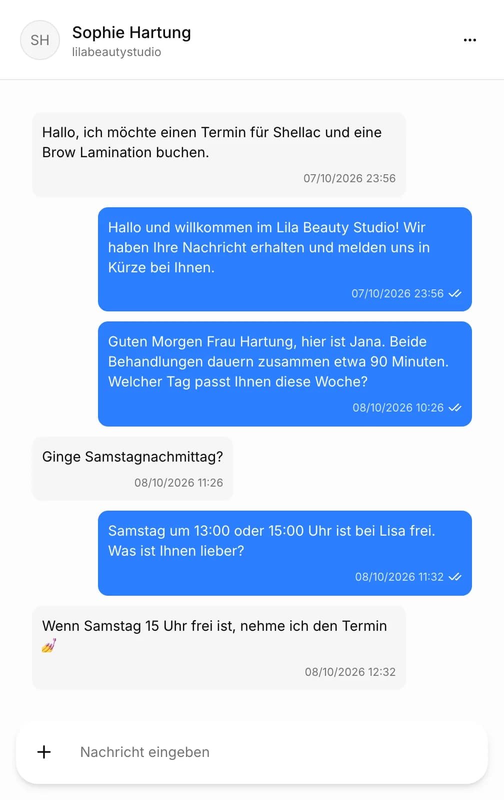 Keine Nachricht bleibt unbeantwortet